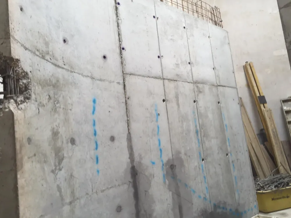 carottage mur exterieur